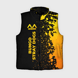 Женский жилет Bungo Stray Dogs - gold gradient: по-вертикали