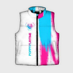 Женский жилет Poppy Playtime neon gradient style: по-вертикали