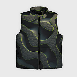 Женский жилет Объемная темная текстура