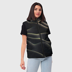 Женский жилет Объемная темная текстура, цвет: 3D-красный — фото 2
