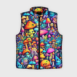 Женский жилет Кислотные психоделические грибы