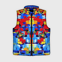 Женский жилет Colorful abstraction - vogue - paint, цвет: 3D-светло-серый