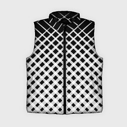 Женский жилет Черно-белые ромбы и клетки