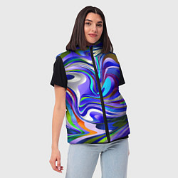 Женский жилет Цветомузыка настроения, цвет: 3D-красный — фото 2