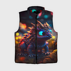 Женский жилет Дракончик и осень, цвет: 3D-красный