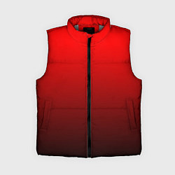 Женский жилет Градиент красно-чёрный, цвет: 3D-светло-серый