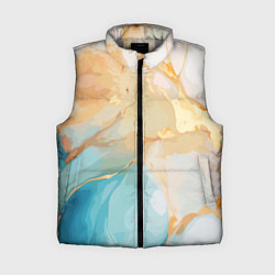 Женский жилет Янтарь и бирюза