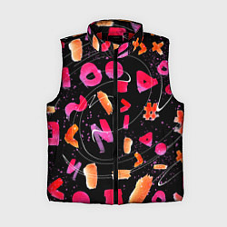 Женский жилет Яркие маркеры, цвет: 3D-красный