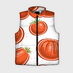 Женский жилет Помидорчики, цвет: 3D-светло-серый