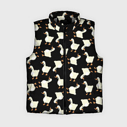 Женский жилет Паттерн с гусями, цвет: 3D-светло-серый