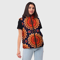 Женский жилет Солнце в виде узора, цвет: 3D-светло-серый — фото 2