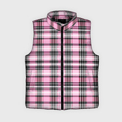 Женский жилет Розовая клетка
