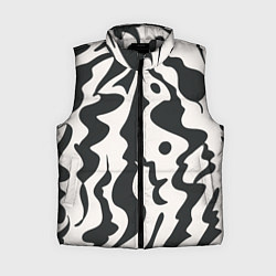 Женский жилет Кляксы паттерн, цвет: 3D-светло-серый