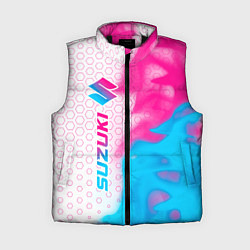 Женский жилет Suzuki neon gradient style: по-вертикали, цвет: 3D-черный