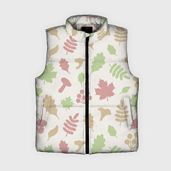 Женский жилет Осень - бежевый 3, цвет: 3D-светло-серый