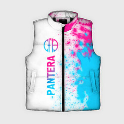 Женский жилет Pantera neon gradient style: по-вертикали, цвет: 3D-черный