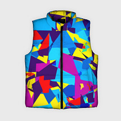 Женский жилет Полигональная композиция - поп-арт - нейросеть