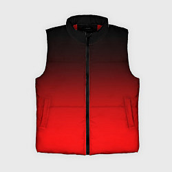 Женский жилет Градиент: от черного до ярко-красного, цвет: 3D-красный
