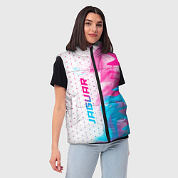 Женский жилет Jaguar neon gradient style: по-вертикали, цвет: 3D-черный — фото 2