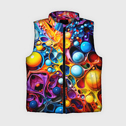 Женский жилет Космическая фантазия, цвет: 3D-светло-серый