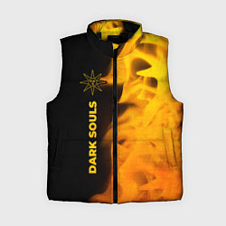 Женский жилет Dark Souls - gold gradient по-вертикали