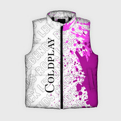 Женский жилет Coldplay rock legends по-вертикали, цвет: 3D-черный