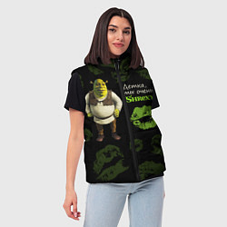 Женский жилет Shrexy Shrek, цвет: 3D-светло-серый — фото 2