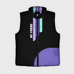 Женский жилет Мой добрый друг, цвет: 3D-черный