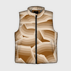 Женский жилет Кофейные линии