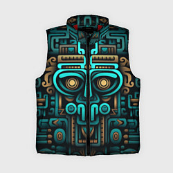 Женский жилет Орнамент в ацтекском стиле, цвет: 3D-красный