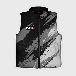 Женский жилет N7 - mass effect monochrome, цвет: 3D-красный