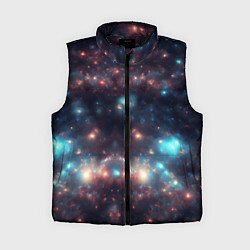 Женский жилет Космический простор, цвет: 3D-черный