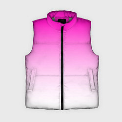 Женский жилет Розово-белый градиент, цвет: 3D-светло-серый