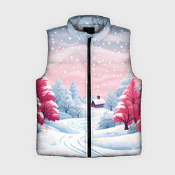 Женский жилет Пушистый снегопад