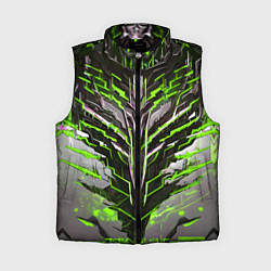 Женский жилет Киберпанк доспех зелёный