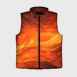 Женский жилет Яркий огонь, цвет: 3D-красный