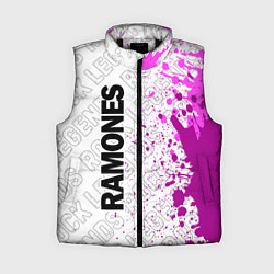Женский жилет Ramones rock legends по-вертикали, цвет: 3D-черный