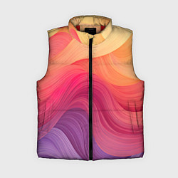 Женский жилет Желтый красный фиолетовый градиент