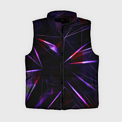 Женский жилет Фиолетовый хрусталь, цвет: 3D-черный