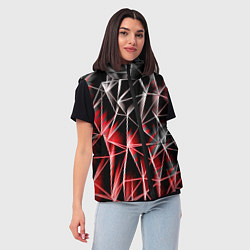 Женский жилет Текстуры сетка, цвет: 3D-красный — фото 2