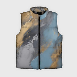 Женский жилет Мазки краски - нейросеть, цвет: 3D-черный