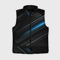Женский жилет Абстрактная вселенная синего и черного