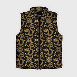 Женский жилет Символ года в паттерне, цвет: 3D-светло-серый