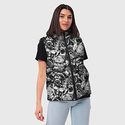 Женский жилет Автотюнинг - запчасти, цвет: 3D-черный — фото 2