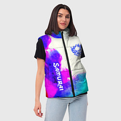 Женский жилет Samurai neon colors, цвет: 3D-черный — фото 2