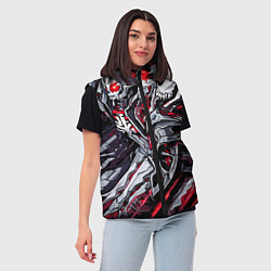 Женский жилет Адский рыцарь, цвет: 3D-светло-серый — фото 2