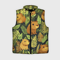 Женский жилет Капибары - лесной маскировочный камуфляж