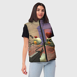 Женский жилет Чикен ган - скрин, цвет: 3D-черный — фото 2