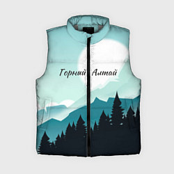 Женский жилет Горный Алтай пейзаж, цвет: 3D-светло-серый