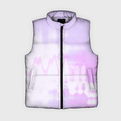 Женский жилет Нежная светло-сиреневая абстракция тай-дай, цвет: 3D-светло-серый